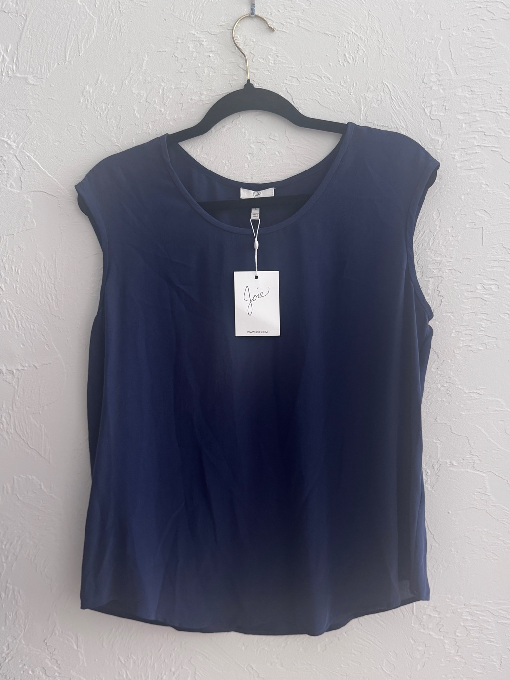 Nwt Joie Silk Navy Tank Blouse